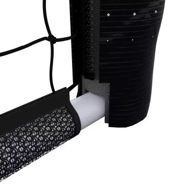 Hudora: Pro Tect Advanced metal fodboldmål, 360 cm – hvid/sort - .billede