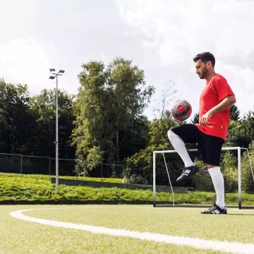 Hudora: Pro Tect Advanced metal fodboldmål, 360 cm – hvid/sort - .billede