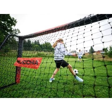Hudora: Pro Tect Advanced metalni nogometni gol, 180 cm - crno-crveni - .slika