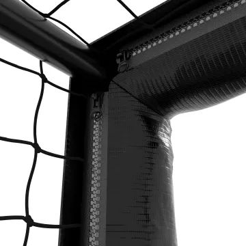 Hudora: Pro Tect Advanced metal fodboldmål, 180 cm - sort/rød - .billede