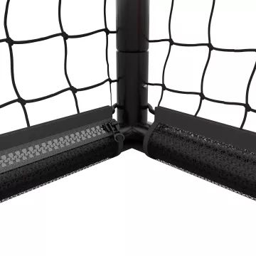 Hudora: Pro Tect Advanced kovová futbalová bránka, 120 cm – čierno-červená - .Obrázok