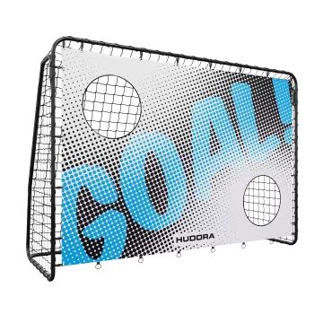 Hudora: Motiv Goal fodboldmål i metal med målnet, 213 cm - sort - .billede