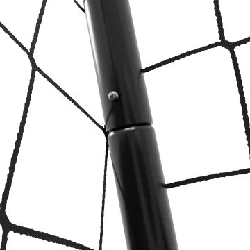 Hudora: Motiv Goal fodboldmål i metal med målnet, 213 cm - sort - .billede