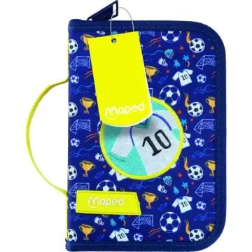 Maped: Federmäppchen mit Fußballmotiv – ausklappbar, mit Klappe und Reißverschluss - . bild aus