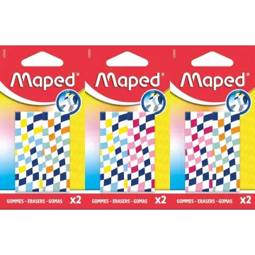 Maped: Ruuduline kustutuskummide komplekt – eri tüüpi, 2 tk - .pilt