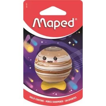 Maped: Planet Anspitzer in Planetenform mit Behälter – ein Loch, verschiedene Ausführungen - . bild aus