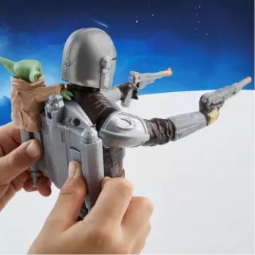Hasbro: Figurină interactivă Mandalorian și Grogu vorbitoare de engleză Star Wars - 30 cm - .foto