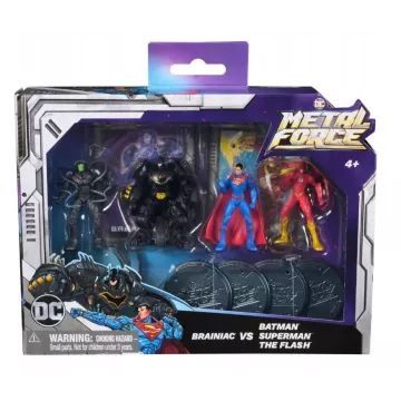 DC Comics Metal Force: set van 4 verzamelfiguren met munten - .afbeelding