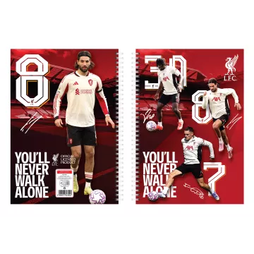 Liverpool: Dominik Szoboszlai ruuduline spiraalvihik A4, mitut sorti - .pilt