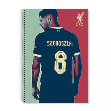Nebulo: Liverpool mintás vonalas spirálfüzet - A/4-es - . kép