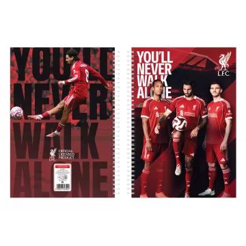 Nebulo: quaderno a righe formato A4 con spirale, motivo Liverpool - .immagine