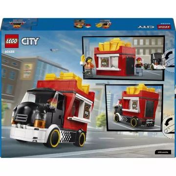 LEGO® City Rulotă fast-food cu cartofi prăjiți 60488 - AMBALAJ DETERIORAT - .foto