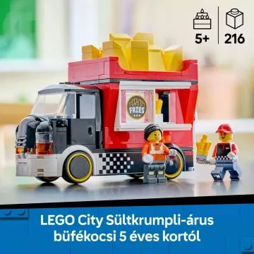 LEGO® City Rulotă fast-food cu cartofi prăjiți 60488 - AMBALAJ DETERIORAT - .foto