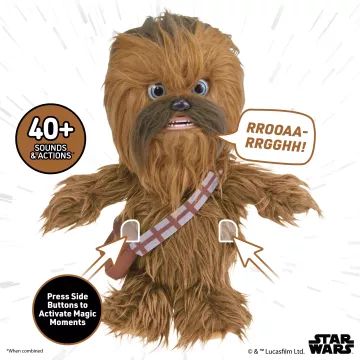 Star Wars: jucărie de pluș interactivă Chewbacca - 17 cm - .foto