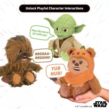 Star Wars: Chewbacca interaktív plüssfigura - 17 cm - . kép