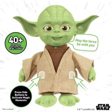 Star Wars: jucărie de pluș interactivă Yoda - 16 cm - .foto
