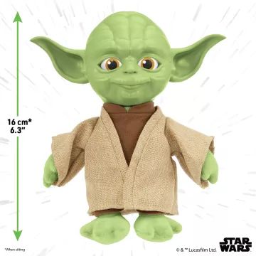 Star Wars: Yoda interaktív plüssfigura - 16 cm - . kép