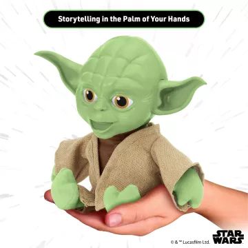 Star Wars: Yoda interaktív plüssfigura - 16 cm - . kép