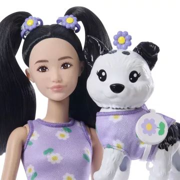 Barbie : Duo mode & son petit compagnon - Lilas - .image