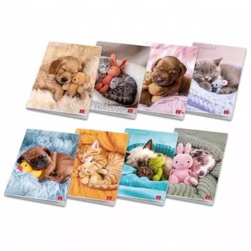 Pigna: sešit Dolci Cuccioli, linkovaný, A4, od 4. třídy, různé druhy - .obrázek