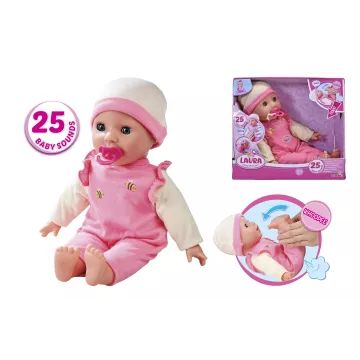 Laura interaktyvus, kvėpuojantis ir garsus žaislinis kūdikis – 38 cm - .vaizdas