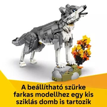 LEGO® Creator 3-in-1 Bosdieren: Grijze Wolf 31393 - .afbeelding