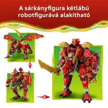 LEGO® NINJAGO® Wyldfyre transformujący się smoczy robot 71868 - .zdjęcie 