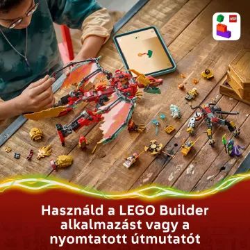 LEGO® NINJAGO® Wyldfyre transformujący się smoczy robot 71868 - .zdjęcie 