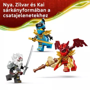 LEGO® NINJAGO® Zilvar și Grimtak, monstrul-dragon 71863 - .foto