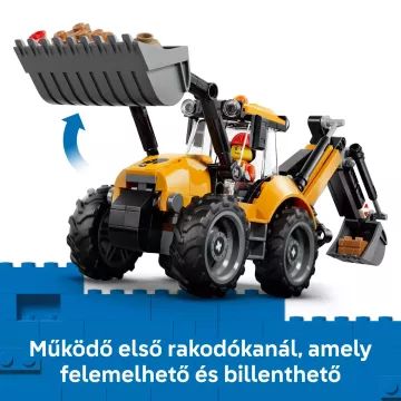 LEGO® City dzeltenais tranšeju ekskavators-iekrāvējs 60480 - .attēls