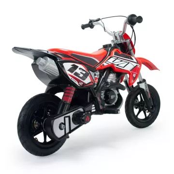 Czerwony elektryczny motocykl crossowy Injusa 24V - .zdjęcie 