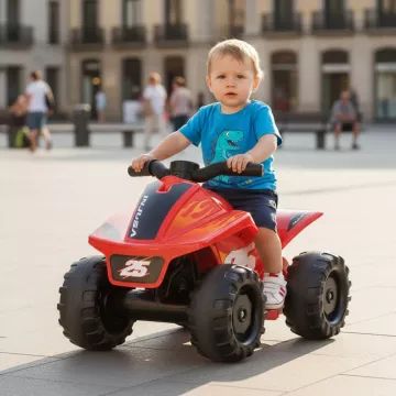 ATV electric roșu Injusa 6V - .foto