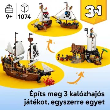 LEGO® Creator 3 în 1 Corabie de pirați iconică 31387 - .foto