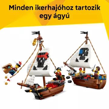 LEGO® Creator 3 az 1-ben Ikonikus kalózhajó 31387 - . kép