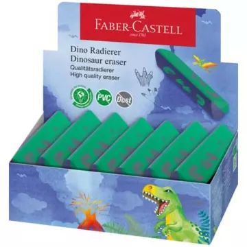 Faber-Castell : Gomme triangulaire dinosaures - .image