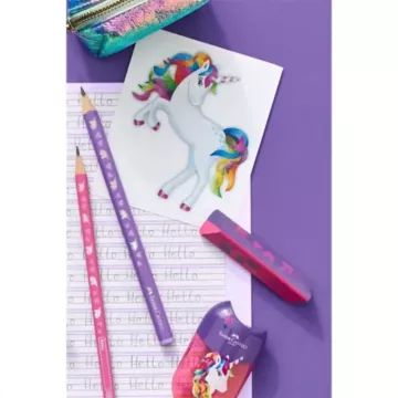 Faber-Castell: Radier triunghiular cu unicorn - .foto