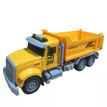 Camion basculant de jucărie cu indicatoare rutiere - 22 cm - .foto