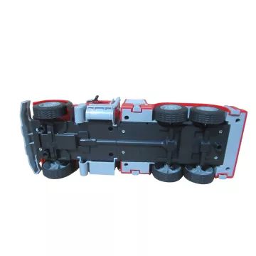 Játék tűzoltó autó KRESZ táblákkal - 22 cm - . kép