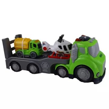 Set vehicule de curățenie cu efecte sonore și luminoase – 28,5 cm - .foto