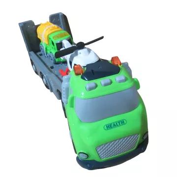 Set vehicule de curățenie cu efecte sonore și luminoase – 28,5 cm - .foto