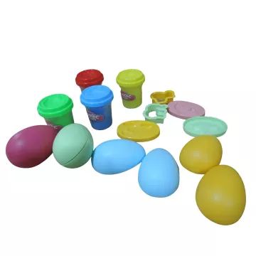 Set ouă de dinozaur din plastilină - 17 piese - .foto