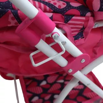 Cărucior de jucărie pentru păpuși cu geantă pentru scutece - 66 cm - .foto