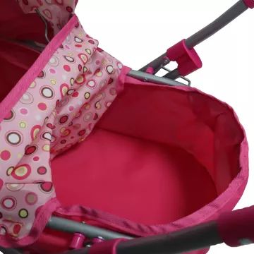 Metalowy wózek dla lalek z metalowym stelażem i dodatkami – 72 cm - .zdjęcie 