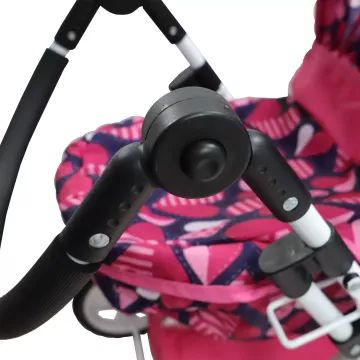 Metallraamiga mängunukkude käruratas – 65 cm - .pilt