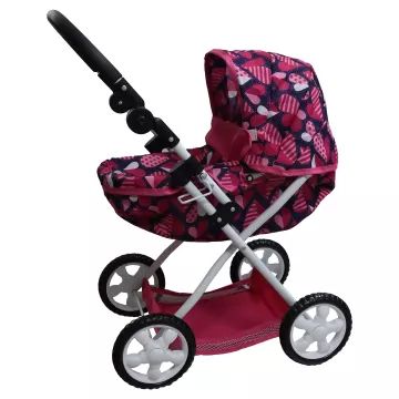 Metalowy wózek dla lalek z metalowym stelażem – 65 cm - .zdjęcie 