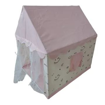 Tente de jeu avec toit rose - 100×120×130 cm - .image