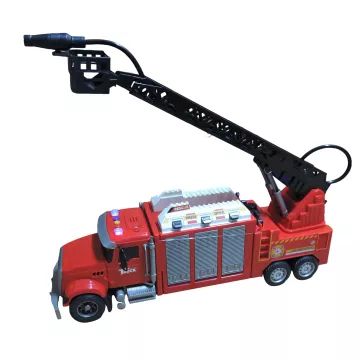 Daugiafunkcis žaidimų gaisrinės automobilis su mažais automobiliais – 46 cm - .vaizdas