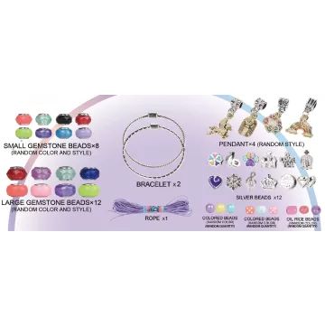 Faça você mesma! Conjunto 2 em 1 para fazer pulseiras - .Imagem