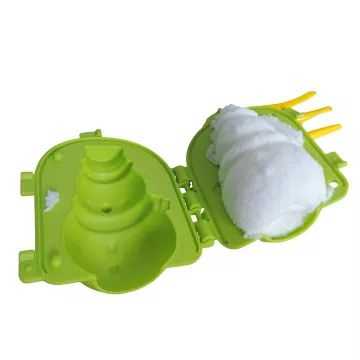 DIY sneeuwpop-maakset van sneeuwklei - 14-delig - .afbeelding