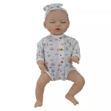 Reborn kislány játékbaba kiegészítőkkel 2 – 43 cm - . kép